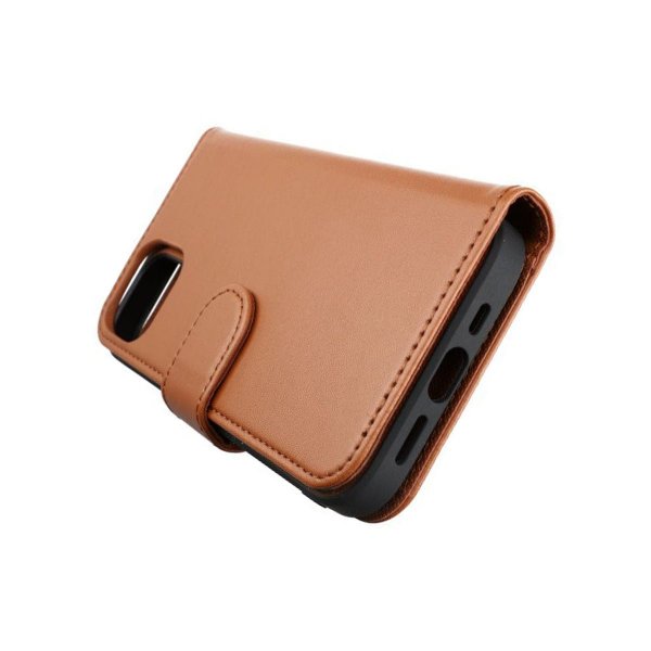 Rvelon iPhone 13 Mini Etui Detachable Wallet Case Brun