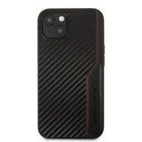 AMG iPhone 13 Mini Deksel Carbon Effect Stitching Svart