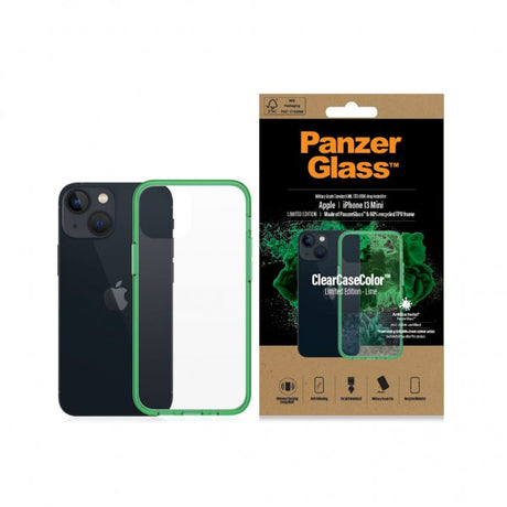 PanzerGlass iPhone 13 Mini Deksel ClearCase Color Lime