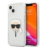Karl Lagerfeld iPhone 13 Mini Deksel Full Glitter Sølv