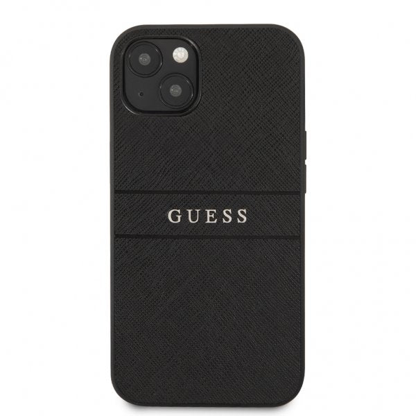 Guess iPhone 13 Mini Deksel Hot Stamp Metal Logo Svart