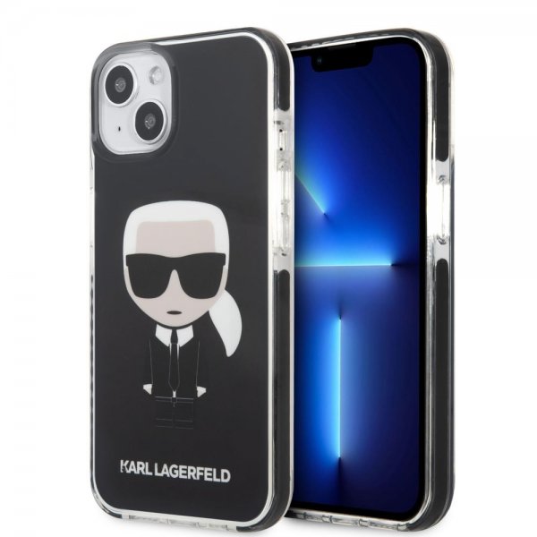 Karl Lagerfeld iPhone 13 Mini Deksel Iconic Full Body Svart