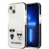 Karl Lagerfeld iPhone 13 Mini Deksel Karl & Choupette Hvit