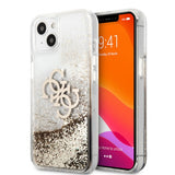 Guess iPhone 13 Mini Deksel Liquid Glitter Gull