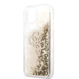 Guess iPhone 13 Mini Deksel Liquid Glitter Gull