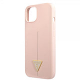 Guess iPhone 13 Mini Deksel Metal Triangle Rosa