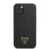 Guess iPhone 13 Mini Deksel Metal Triangle Svart