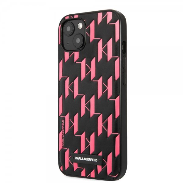 Karl Lagerfeld iPhone 13 Mini Deksel Monogram Pattern Rosa