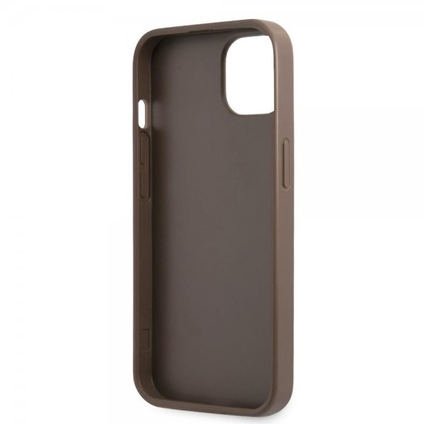 Guess iPhone 13 Mini Deksel Printed Stripe Bottom Brun
