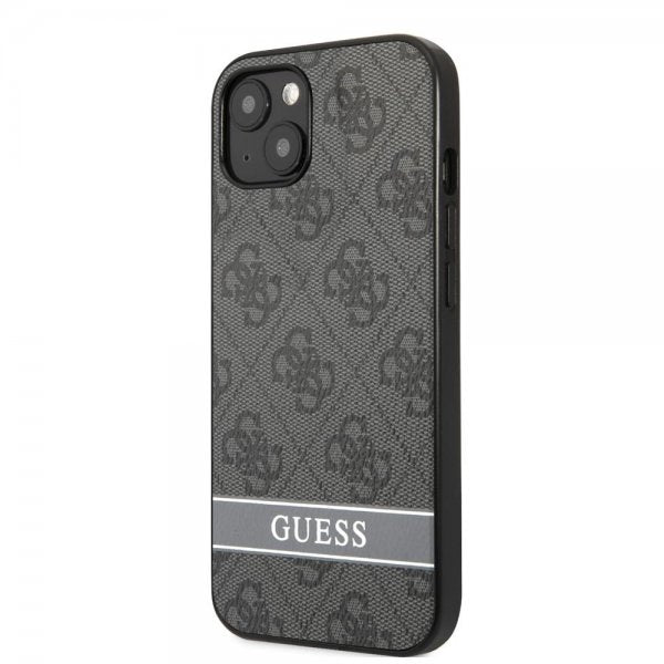 Guess iPhone 13 Mini Deksel Printed Stripe Bottom Grå