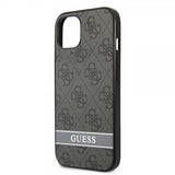 Guess iPhone 13 Mini Deksel Printed Stripe Bottom Grå