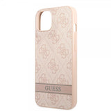 Guess iPhone 13 Mini Deksel Printed Stripe Bottom Rosa