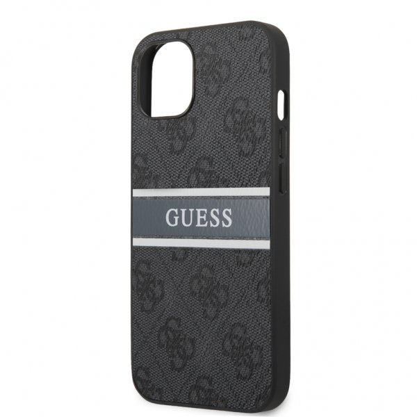Guess iPhone 13 Mini Deksel Printed Stripe Grå
