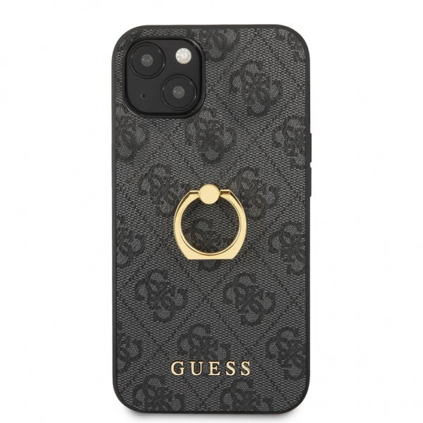 Guess iPhone 13 Mini Deksel Ring Stand Grå