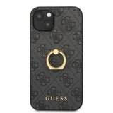 Guess iPhone 13 Mini Deksel Ring Stand Grå