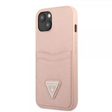 Guess iPhone 13 Mini Deksel Saffiano Double Cardslot Rosa