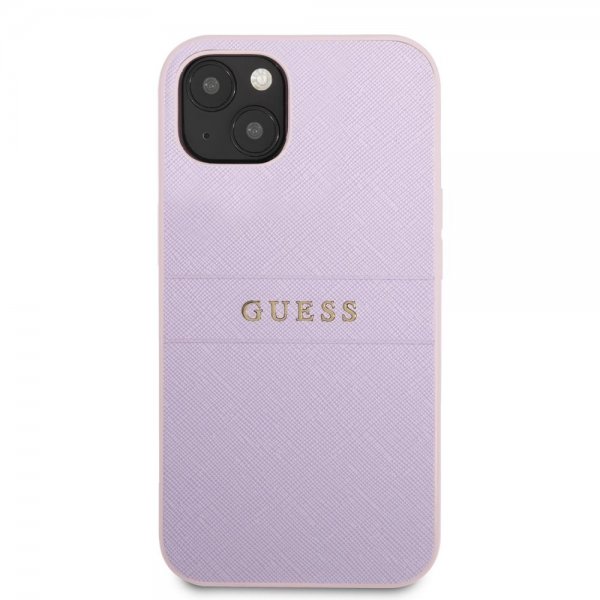 Guess iPhone 13 Mini Deksel Saffiano Metal Logo Lilla