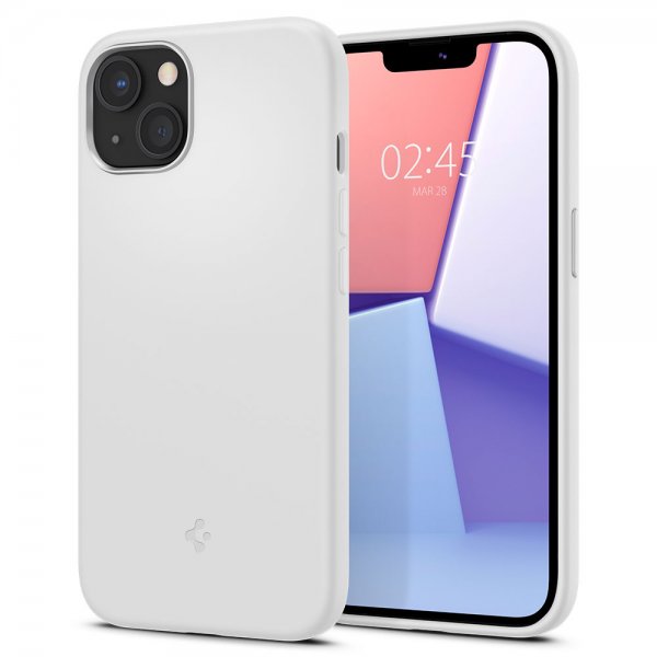 Spigen iPhone 13 Mini Deksel Silicone Fit Hvit