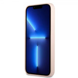 Guess iPhone 13 Mini Deksel Silicone Metal Logo 4G Light Pink