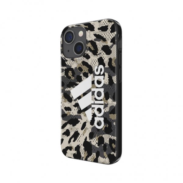 Adidas iPhone 13 Mini Deksel Snap Case Leopard Beige