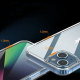 Rvelon iPhone 13 Mini Deksel Støtsikker Transparent
