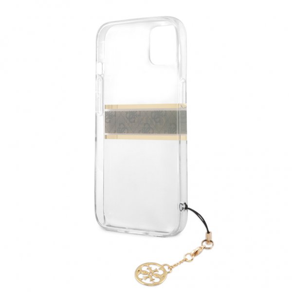 Guess iPhone 13 Mini Deksel Stripe Charm Brun