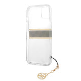 Guess iPhone 13 Mini Deksel Stripe Charm Brun