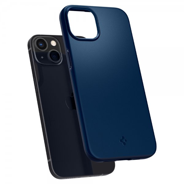Spigen iPhone 13 Mini Deksel Thin Fit Navy Blue