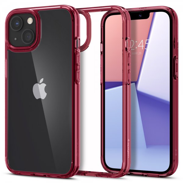 Spigen iPhone 13 Mini Deksel Ultra Hybrid Red Crystal