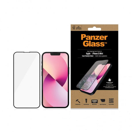PanzerGlass iPhone 13 Mini Skjermbeskytter Edge-to-Edge Case Friendly