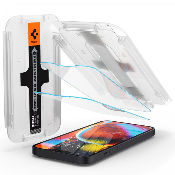 Spigen iPhone 13 Mini Skjermbeskytter GLAS.tR EZ Fit 2-pack