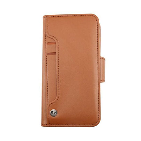Rvelon iPhone 13 Etui Utbrettbar Kortlomme Brun