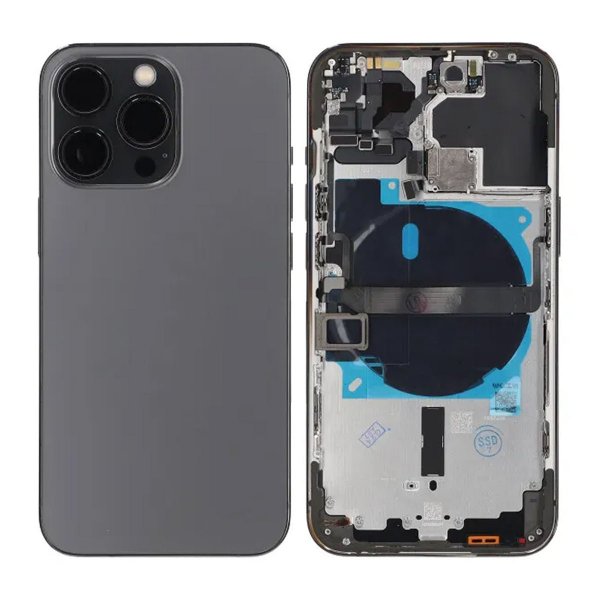 iPhone 13 Pro Bakside med Komplett Ramme OEM - Grafitt