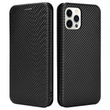iPhone 13 Pro Etui Karbonfibertekstur Svart