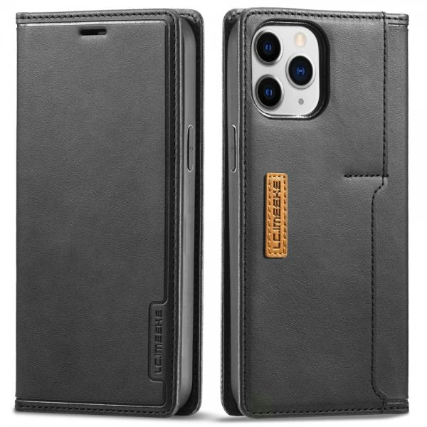 Lc.Imeeke iPhone 13 Pro Etui Kortlomme Utside Svart