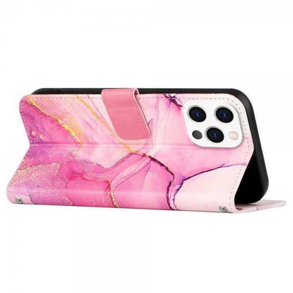 iPhone 13 Pro Etui Marmor Lilla