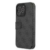 Guess iPhone 13 Pro Etui Metal Logo Grå