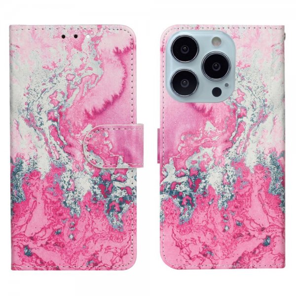 iPhone 13 Pro Etui Motiv Rosa Sten