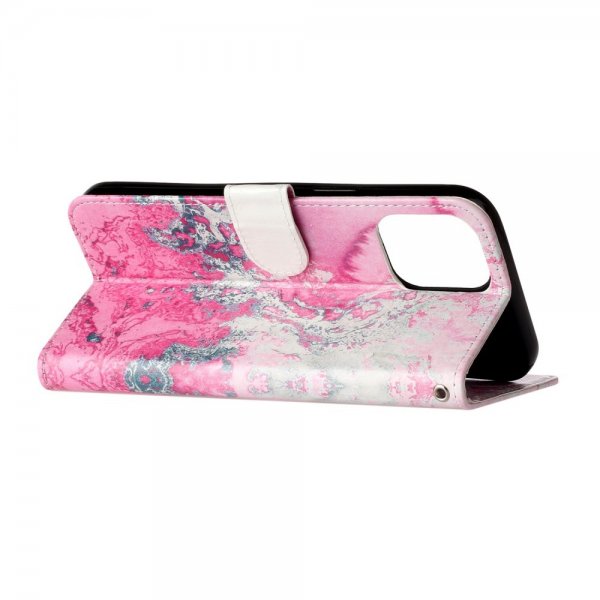 iPhone 13 Pro Etui Motiv Rosa Sten