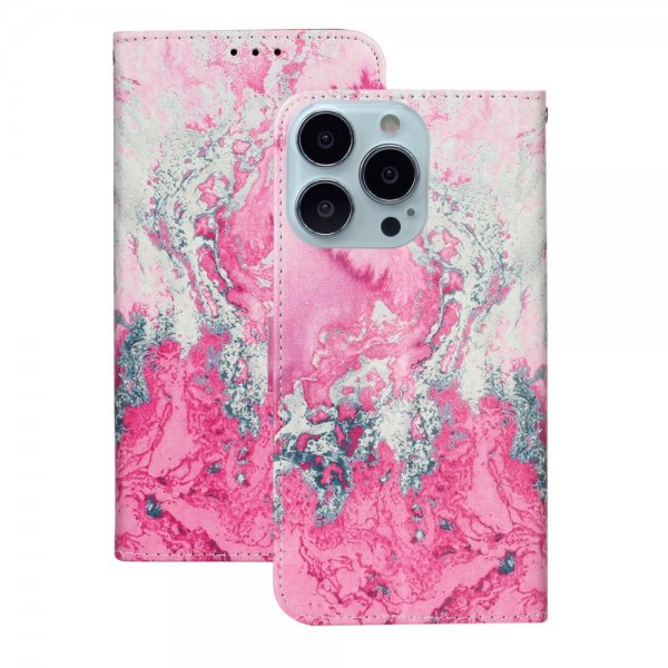 iPhone 13 Pro Etui Motiv Rosa Sten
