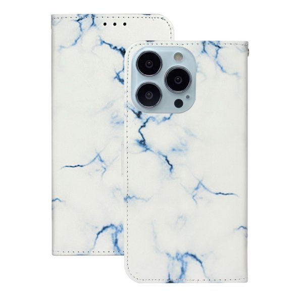 iPhone 13 Pro Etui Motiv Hvit Marmor