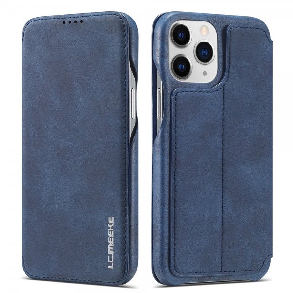 Lc.Imeeke iPhone 13 Pro Etui Retro Blå