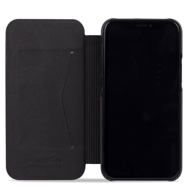 holdit iPhone 13 Pro Etui SlimFlip Wallet Svart