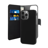 Puro iPhone 13 Pro Etui Wallet Detachable 2 in 1 Svart