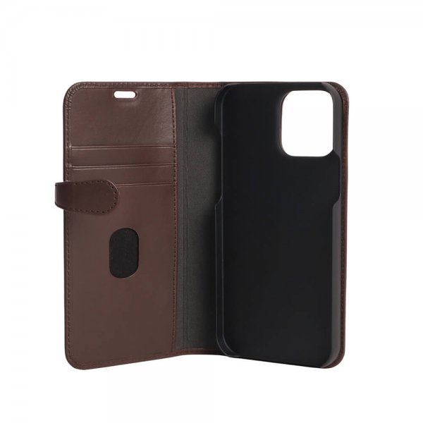 Buffalo iPhone 13 Pro Max Etui Buffalo Avtakbart Deksel Brun