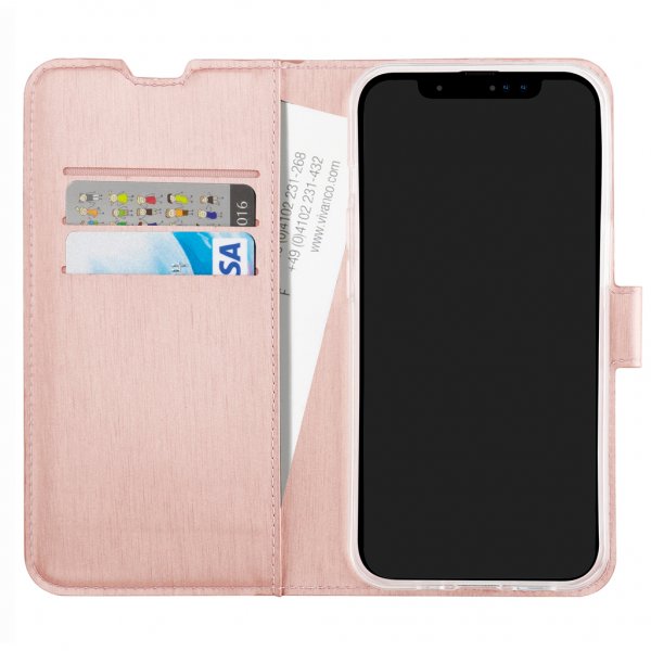 Vivanco iPhone 13 Pro Max Etui Classic Wallet Rosegull