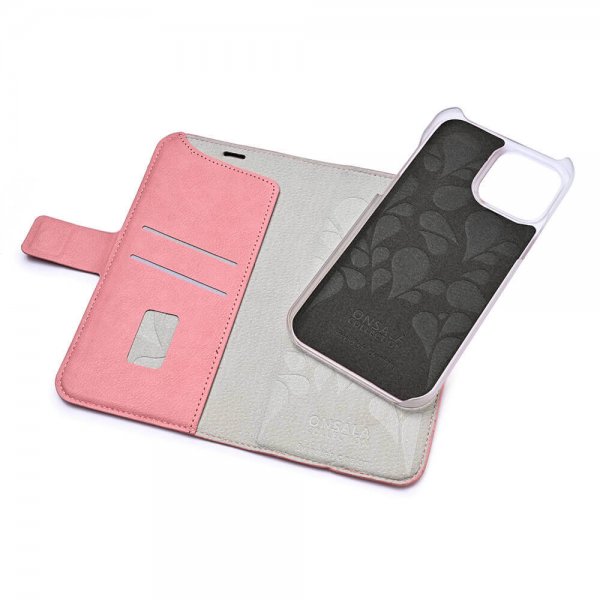 Onsala iPhone 13 Pro Max Etui Fashion Edition Avtakbart Deksel Dusty Pink
