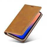 Lc.Imeeke iPhone 13 Pro Max Etui Kortlomme Utside Brun