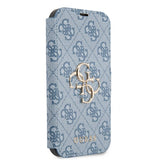 Guess iPhone 13 Pro Max Etui Metal Logo Blå