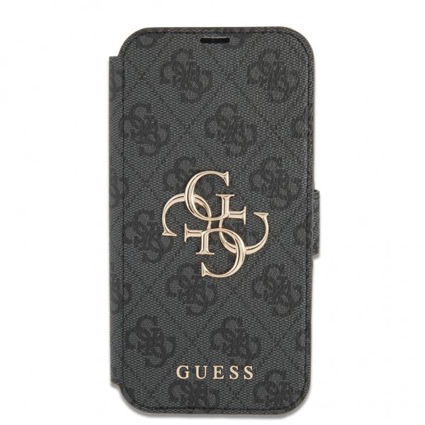 Guess iPhone 13 Pro Max Etui Metal Logo Grå